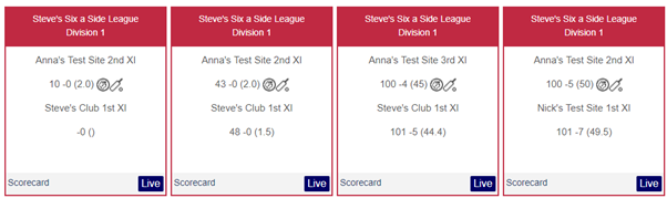 Live Score Widgets for Third Party Sites – Play-Cricket