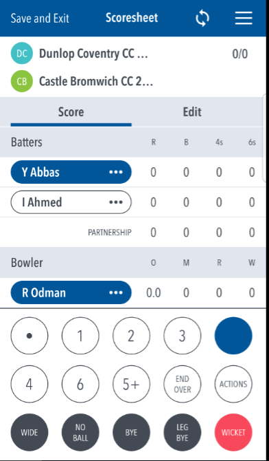 How To Score On The App Junior Cricket Play Cricket